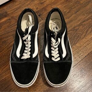 Black vans, size: 8
